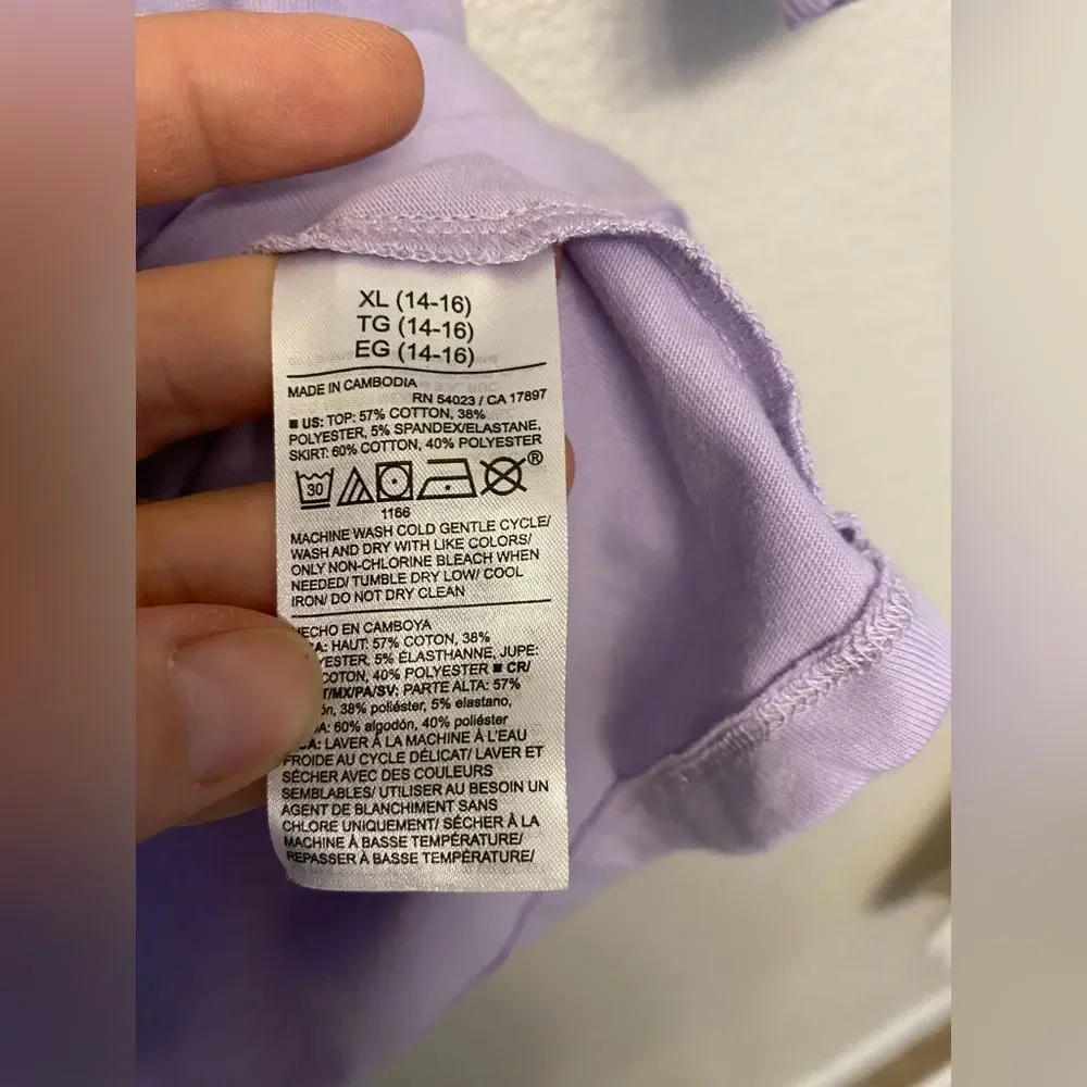 Old Navy lavender long sleeve ribbed-knit dress square neckline pockets XL 14-16